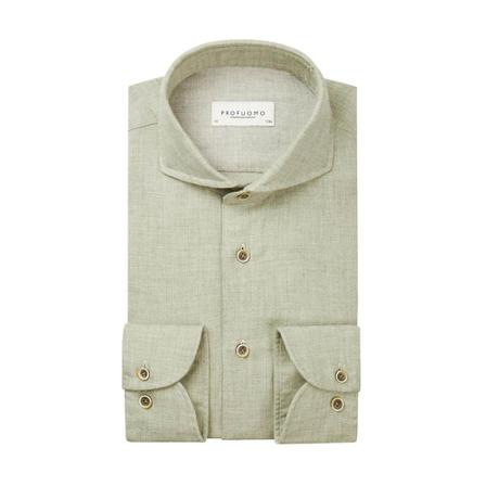 Profuomo Shirt , Groen , Heren , Maat: 4XL