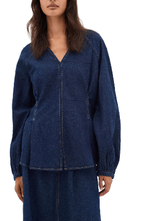 Inwear RubinaIW Blouse; Shirt Skjortor Dam Blå 42