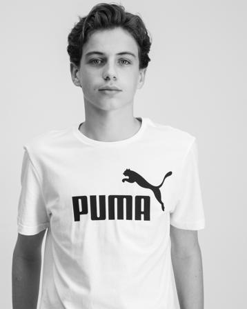 Puma ESS Logo Tee B Weiß T-Shirts Jungen - Kidsbrandstore