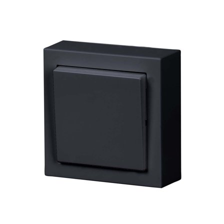 ABB Impressivo Trykknapp 1 pol Antrasitt, Strømbrytere & vegguttak