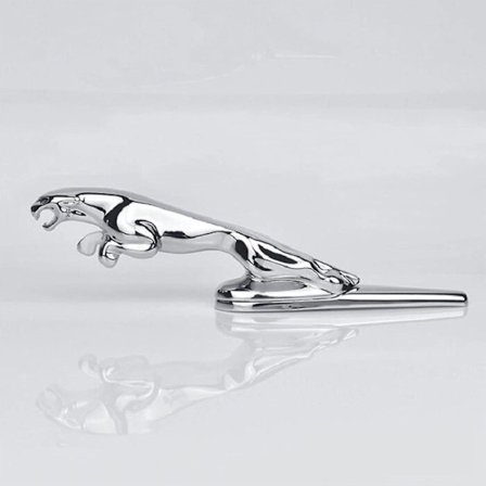 Splinternyt til Jaguar 3d-emblem Bil Front Køretøj Hood Ornament Bil Cover Chrome Eagle Badge Biltilbehør