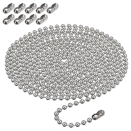 Metal Perle Kæde med Perle Spænder Sæt Rullegardin Tilbehør