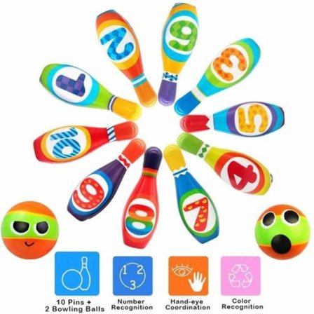 Keilailu Lasten Setti Peli Keilapallo Boule Peli Ulkona Sisällä Lelu Lahja