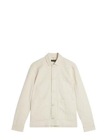 Errol Linen Workwear Overshirt Overshirts Creme J. Lindeberg*Betinget Tilbud