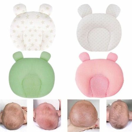 Nyfødt baby pute for å forhindre flatt hode, pute for spedbarn, sovestøtte, anti-rull