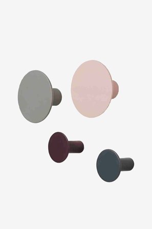 Blomus - Väggkrok Ponto Set/4 - Flerfärgad - Småförvaring - Från Homeroom