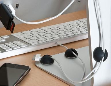 Goobay Kabelholdere 5 stk (black)