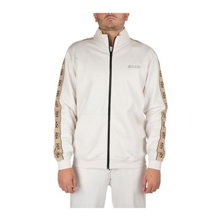 Guess, Zip through sweatshirt Wit, Heren, Maat:L