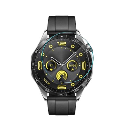 5-1-pack skärmskydd för Huawei Watch GT 4, härdat glas med hårdhet för Huawei Watch GT4 41/46mm, repskyddande skyddsfilm