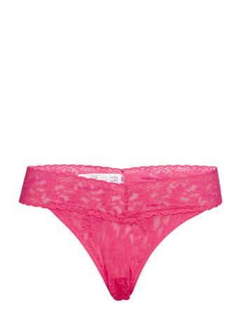 Thong Original Signature Lace Stringit Alusvaatteet Vaaleanpunainen Hanky Panky