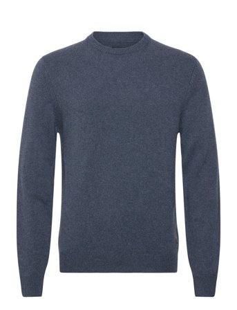 Barbour Barbour Essential Patch Crew Neck Sweater - Blue - XL