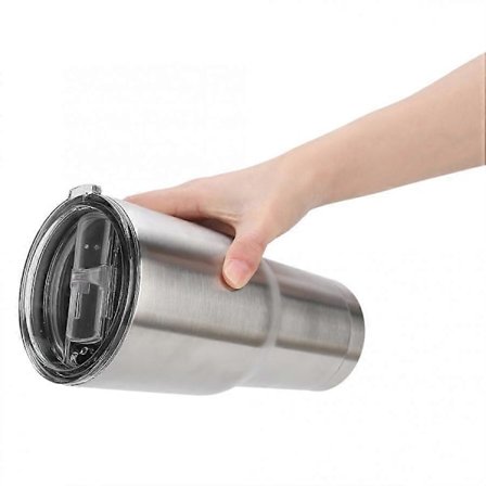 30oz Dobbel Kaffekopp Vegg Vakuumisolert Kaffekopp Reisekrus med Lokk Sugerør Børste ZBU