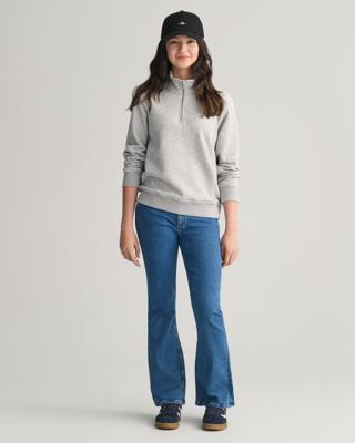 GANT - Teens Shield Sweatshirt med halv glidelås - Unisex - 170
