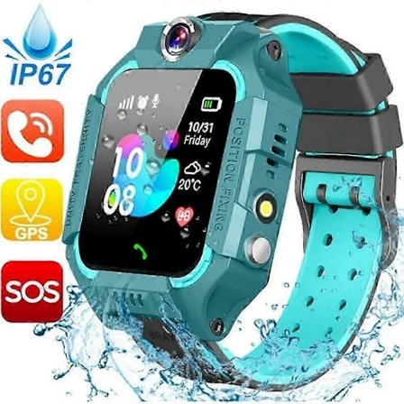 Q19 Barn Smart Watch Telefon Samtal SOS LBS Plats Röstchatt Samtal Barn Smartwatch för barn Klocka Barn Smartwatch Gåvor