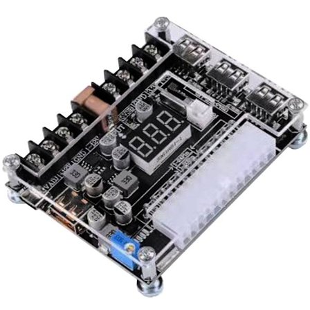 Strømforsyningskonverteringskort med flere grænseflader med USB- og stik Strømadapterkort til 20Pin 24Pin