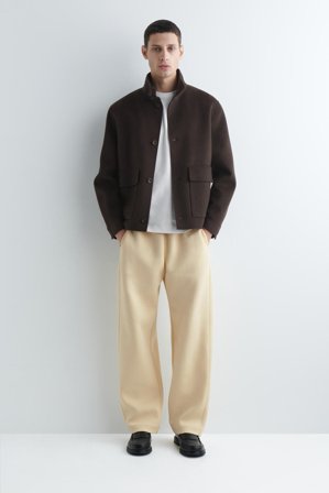 COS Homme Pantalon De Jogging Barrel En Scuba in Jaune