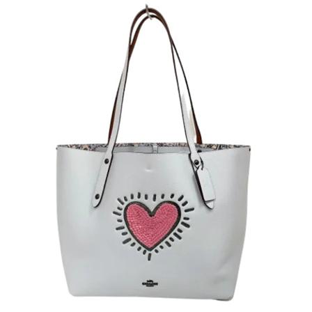 Coach Pre-owned, Pre-owned Leather handbags Grijs, Dames, Maat:ONE Size
