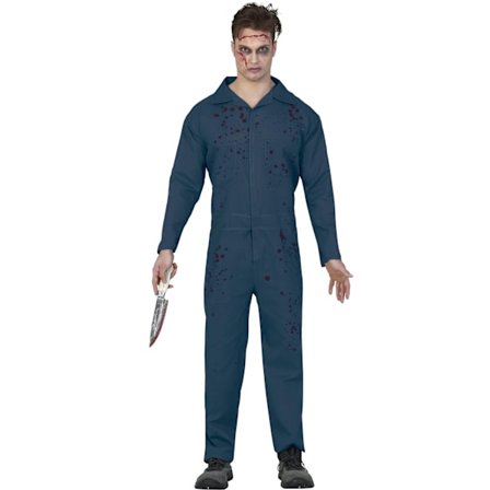 Fiestas Guirca Mördare Kostym för Män M Blå