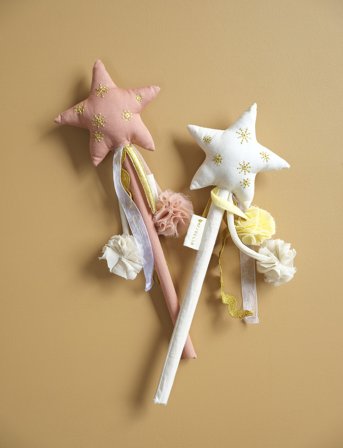 Fabelab Dress-Up Magic Wand - Natural - White - 30X11CM