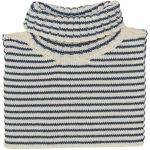 Kids - FUB Striped Neck Warmer Ecru/Indigo 90/100 cm - Scarves - 90/100 cm - Cream - Junge