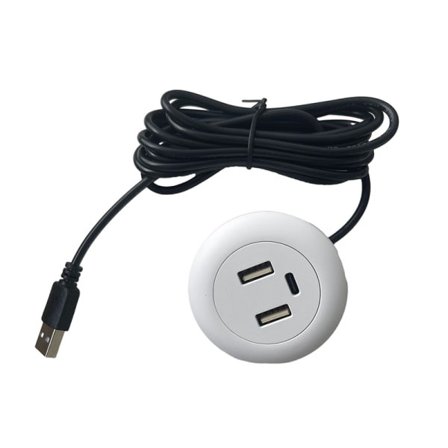 Indbygget skrivebords USB TYPE-C oplader møbel stikkontakt opladning
