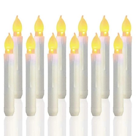 12 stk. Flammefri LED-lys, batteridrevne lys