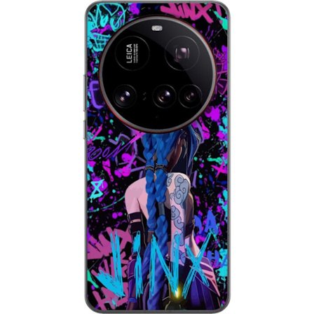 Kompatibel Mobilcover til Xiaomi Xiaomi 15 Ultra Farverig graffiti illustration med en karakter med blåt hår i en urban street art stil