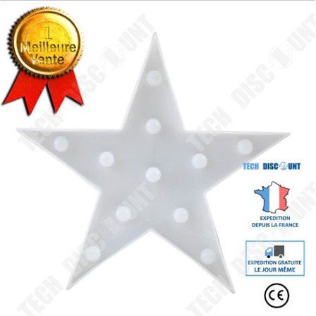 LED-ljusslinga - TD - Stjärna - 5 grenar - Inomhus - Elektrisk