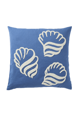 PORTOLINO LIVING Kuddfodral SHELL 50x50 cm Blå ONESIZE