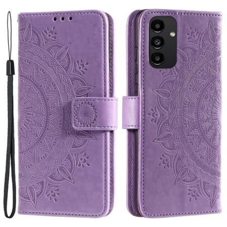 Skalo Samsung A13 4g Mandala Plånboksfodral - Lila Lila