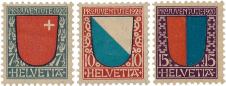 Schweiz 1920 - MICHEL 153-55 - Postfrisk