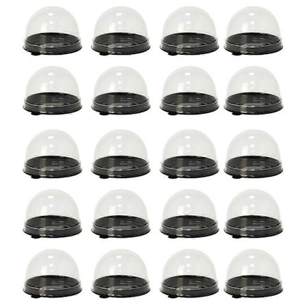 50 st Plastlådor för Kakförpackning Kakbehållare med Lock Kakförpackningslådor