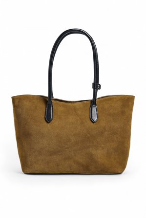 NA-KD Sac à main en daim à lanière contrastante - Sacs - Marron - One Size