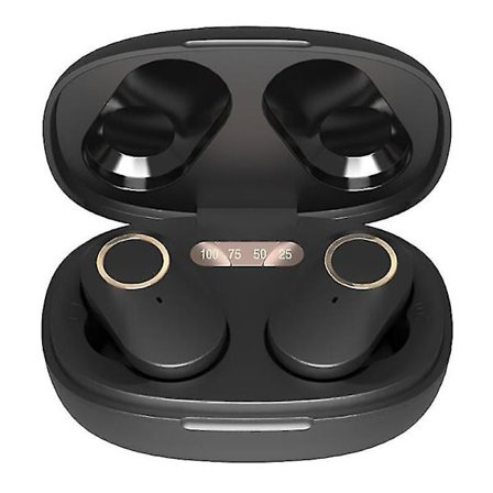 Vattentäta Bluetooth 5.0 True Wireless Earbuds, Touch Control, 4h speltid Tws-hörlurar med laddningsfodral och mikrofon, In-ear Stereo-hörlurar He