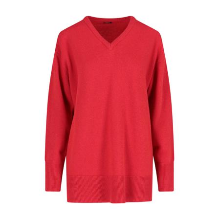 Aspesi, V-neck Knitwear Rood, Dames, Maat:XS