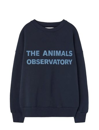 THE ANIMALS OBSERVATORY Navy Leo Sweatshirt - Navy - 4 Y