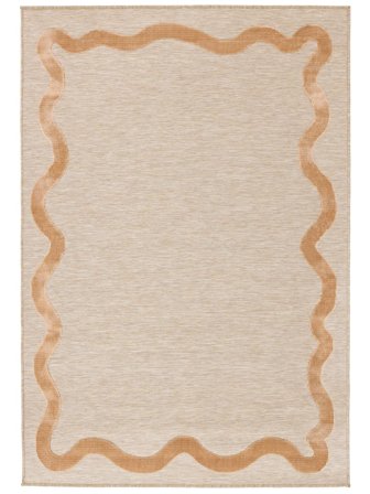 Możliwość Prania Dywan Wewnętrzny I Zewnętrzny Svirla Beżowy Mały Oeko-Tex