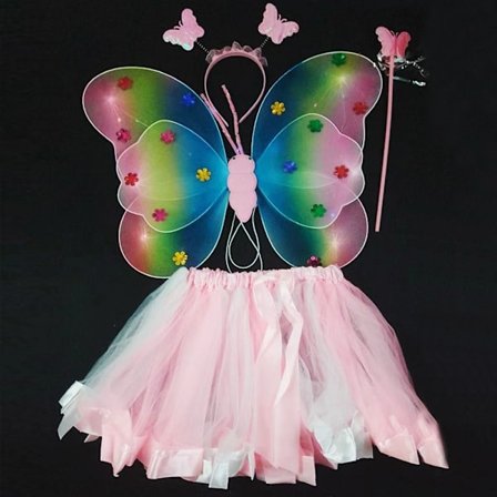 LED-kostyme-rekvisitter for jenter, skjørt 4 4