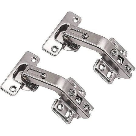 2 kpl 135 asteen kulmassa taittuvat kaapin oven saranat keittiön kylpyhuoneen kaappiin, kaksi reikää, nikkelöity rauta, lupaava