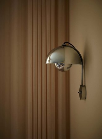 Flowerpot VP8 vegglampe - krom