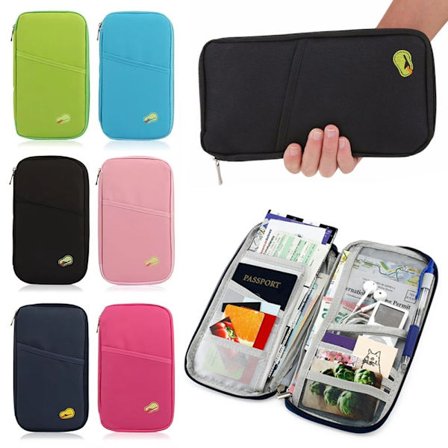 Pasfodral - Etui / Pung til Pas & Rejse - Rejseetui Sort