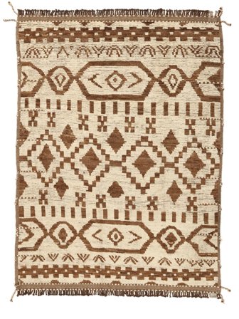 Berber Style Vloerkleed Handgeknoopt 265X367 Bruin/Oranje Afghanistan