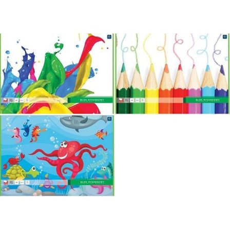 Block - block av Interdruk A3 ritpapper 20k vit 10st.