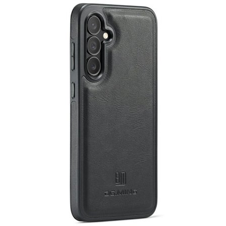 DG.MING Mobilskal till Samsung Galaxy S25 FE Anti-Drop Läder Svart