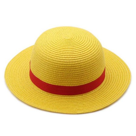 Mub- Luffy Costume Straw Hat Cosplay Dress Up for Halloween Comic Con Anime Party for Kids Toddler Boys