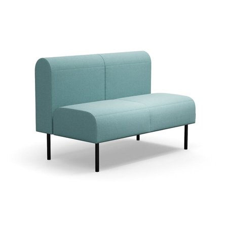Modulsofa VARIETY, 2-personers, stof Pod CS, turkis