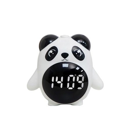 Pandas Cub Elektronisk Vækkeur med Justerbar Natfunktion og Realtids-Temperaturovervågning Indendørs for Øget Bekvemmelighed og Komfort