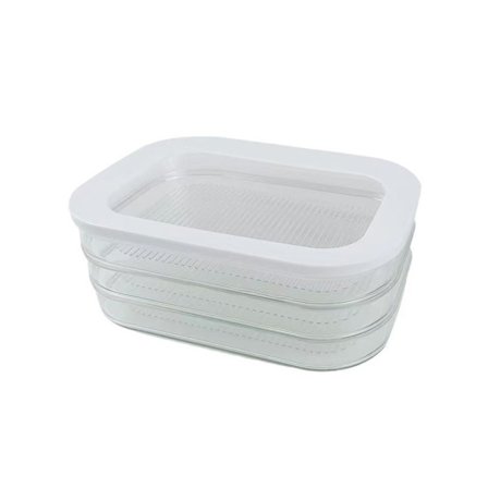 Tre-lags køleboks til pålæg - Hvid - Køleboks til pålæg - Tre individuelle opbevaringsbokse