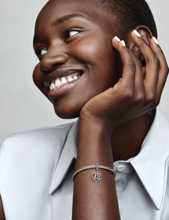 Pandora 18 Silver Dangle With Clear Cubic Zirconia - Silver - ONE SIZE