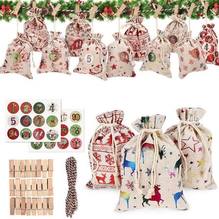 Bomulds sengetøj adventskalender, DIY adventskalender KLB